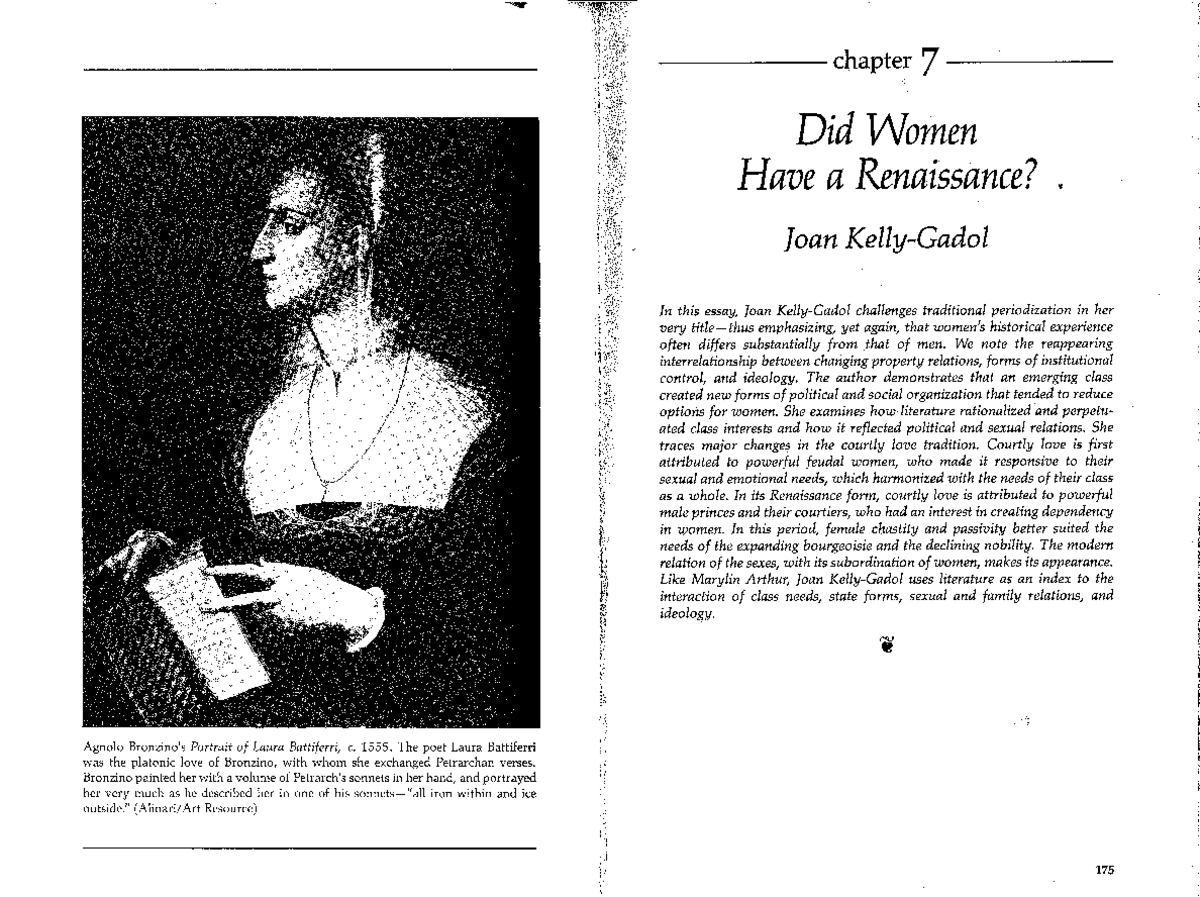 Did women have a renaissance by a women - Agnolo Bronzino's Portrait of ...