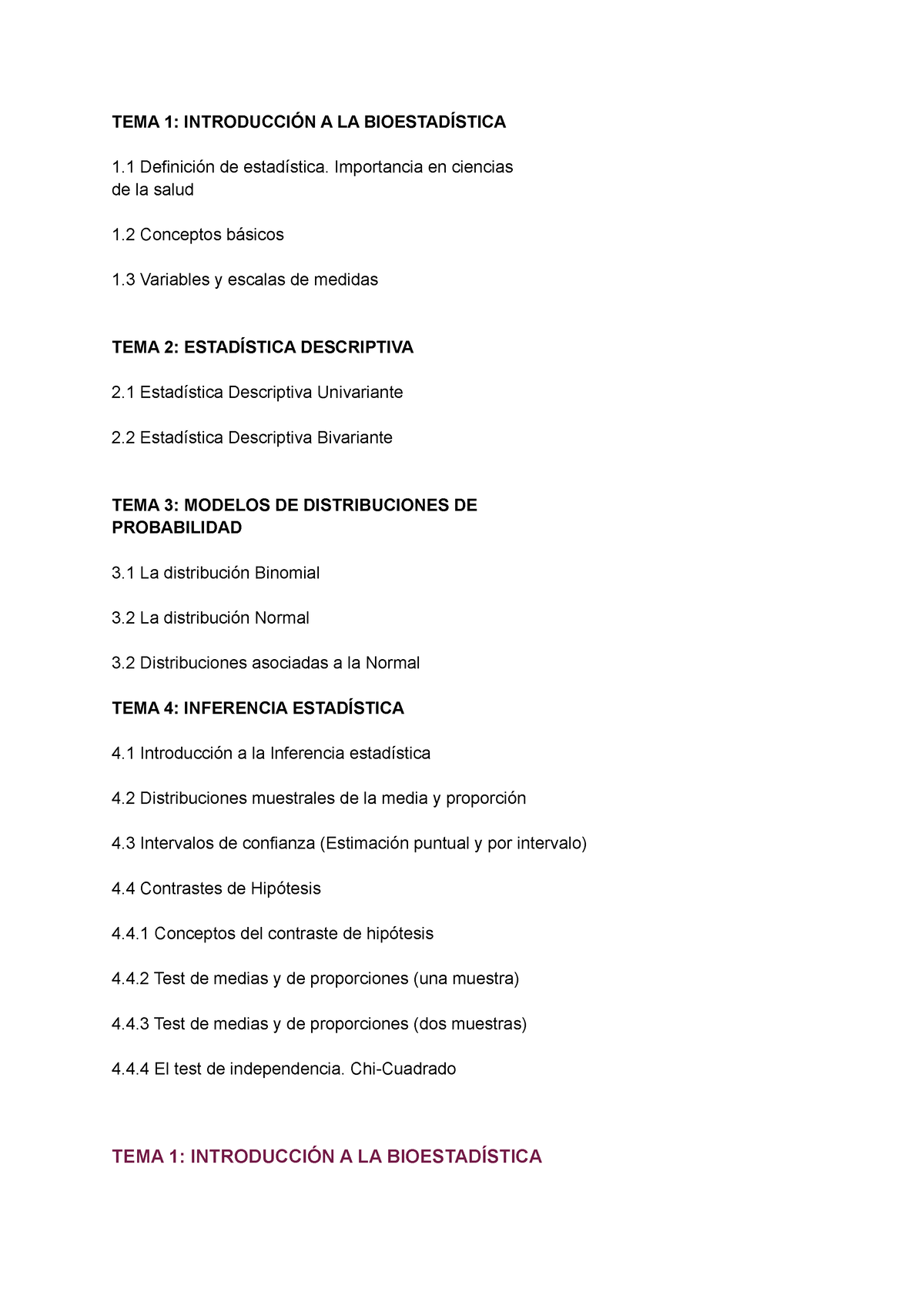 Tema 1: Introducción A La Bioestadística - TEMA 1: INTRODUCCIÓN A LA ...