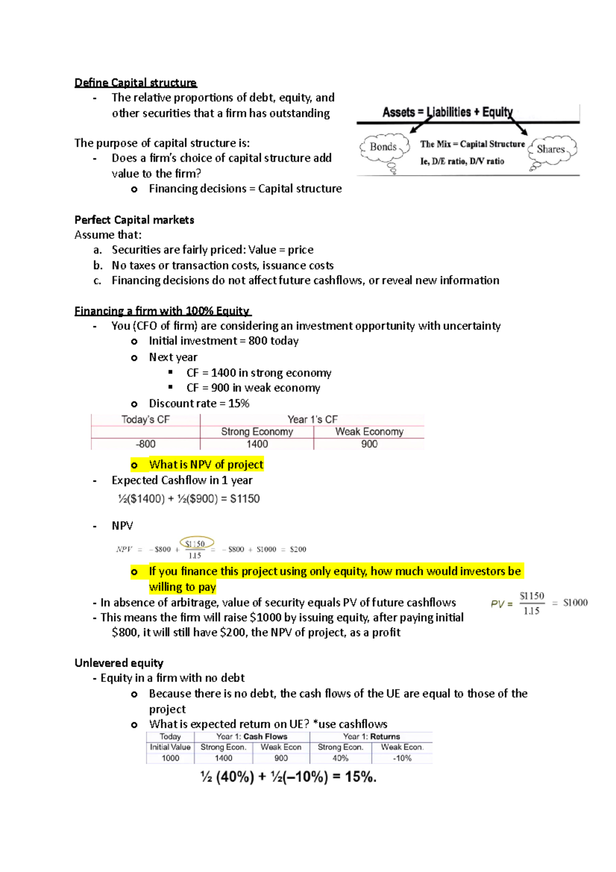 CFP - Week 2 - Lecture notes 2 - FINA2222 - UWA - Studocu