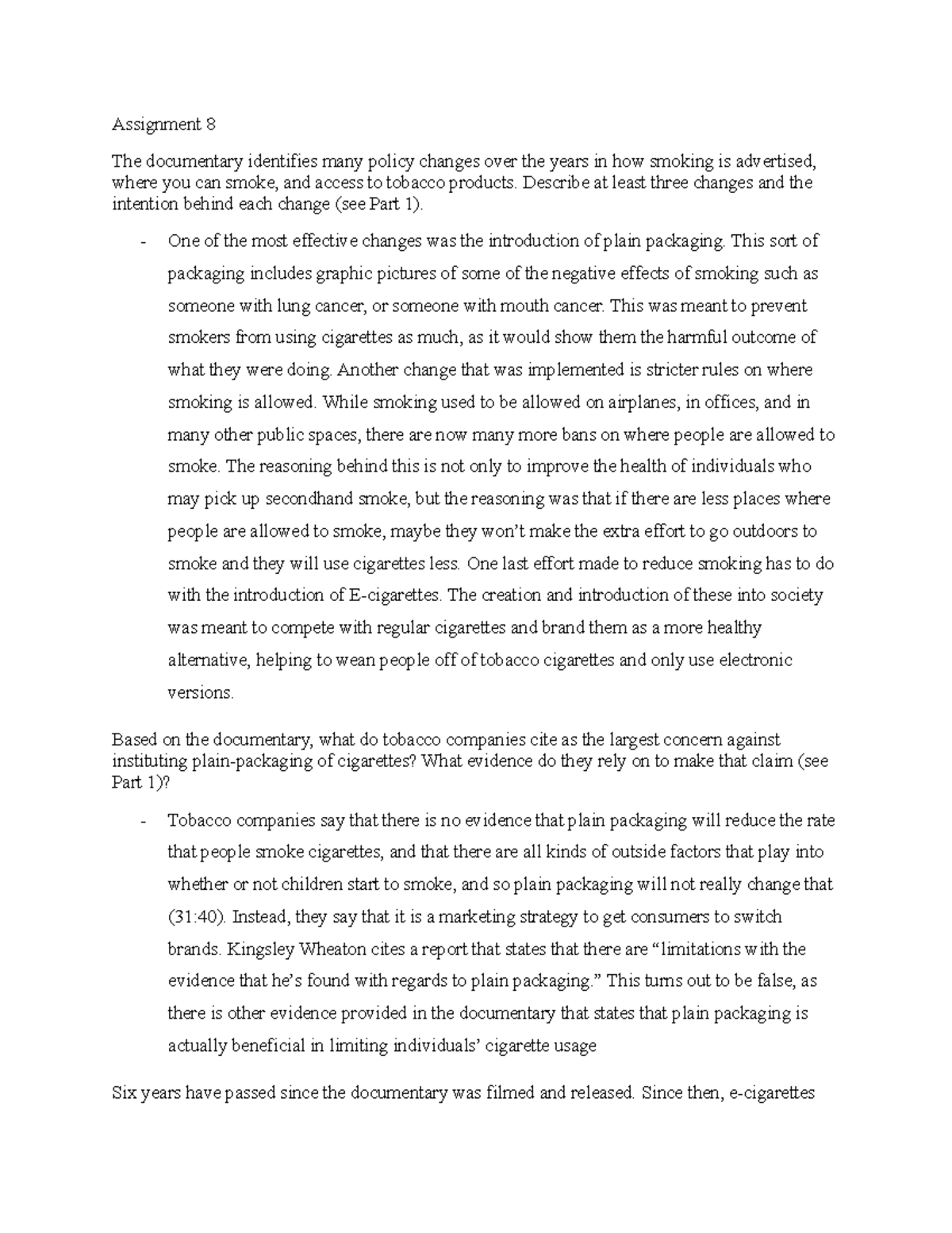 three paragraph essay defining and explaining the idea of change