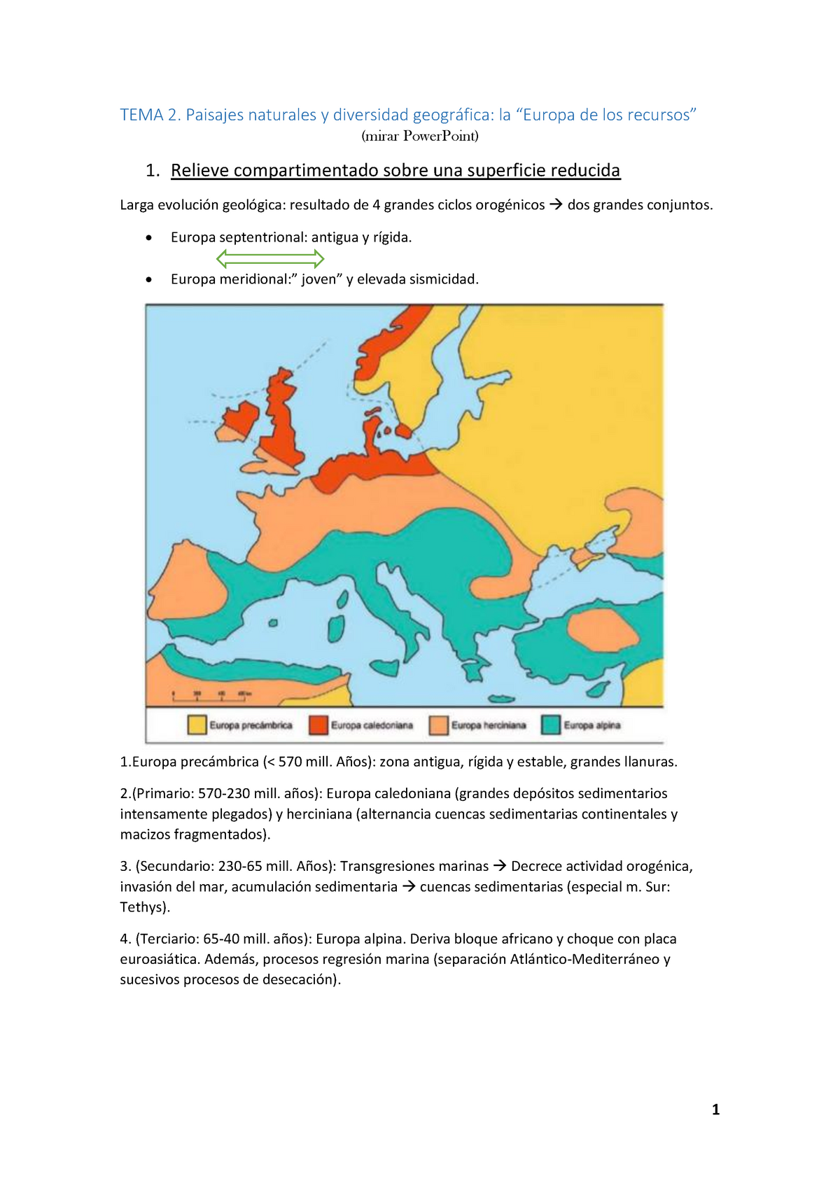 Geografía De Europa - TEMA 2. Paisajes Naturales Y Diversidad ...