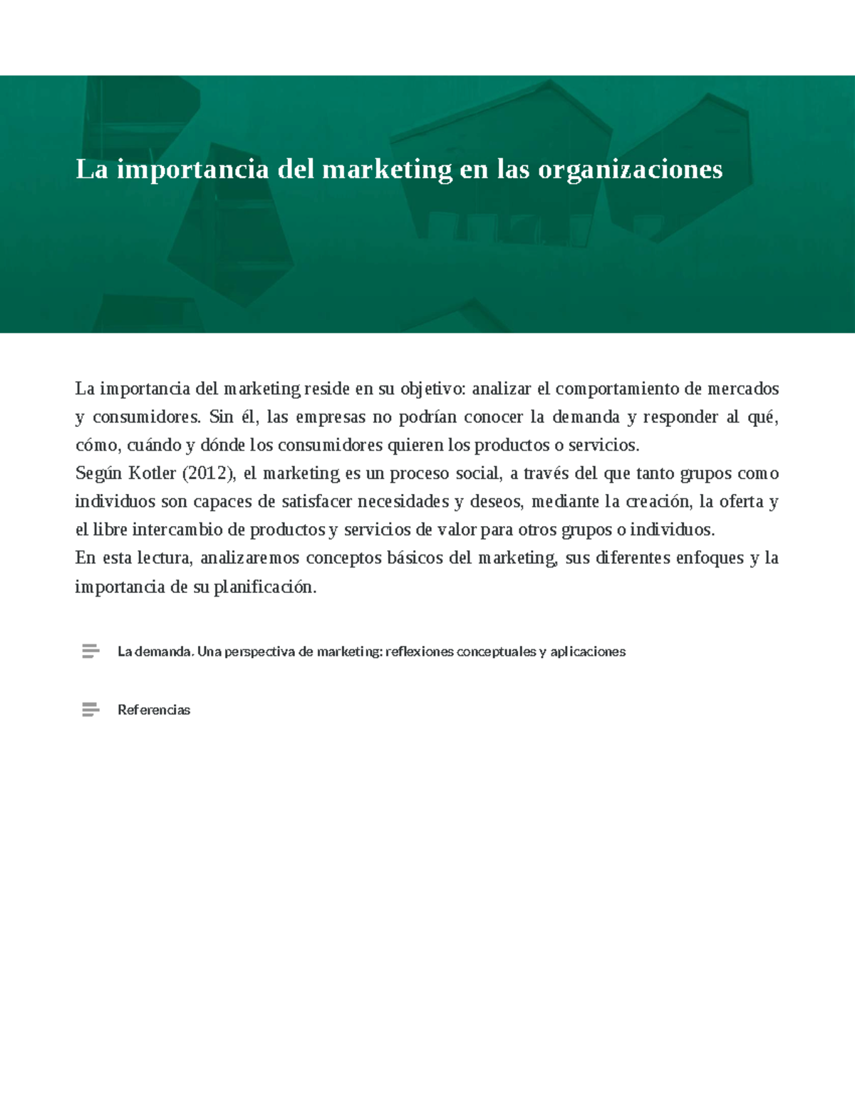 Modulo 1 Y 2 - lIBRO COMPLETO - La importancia del marketing reside en ...
