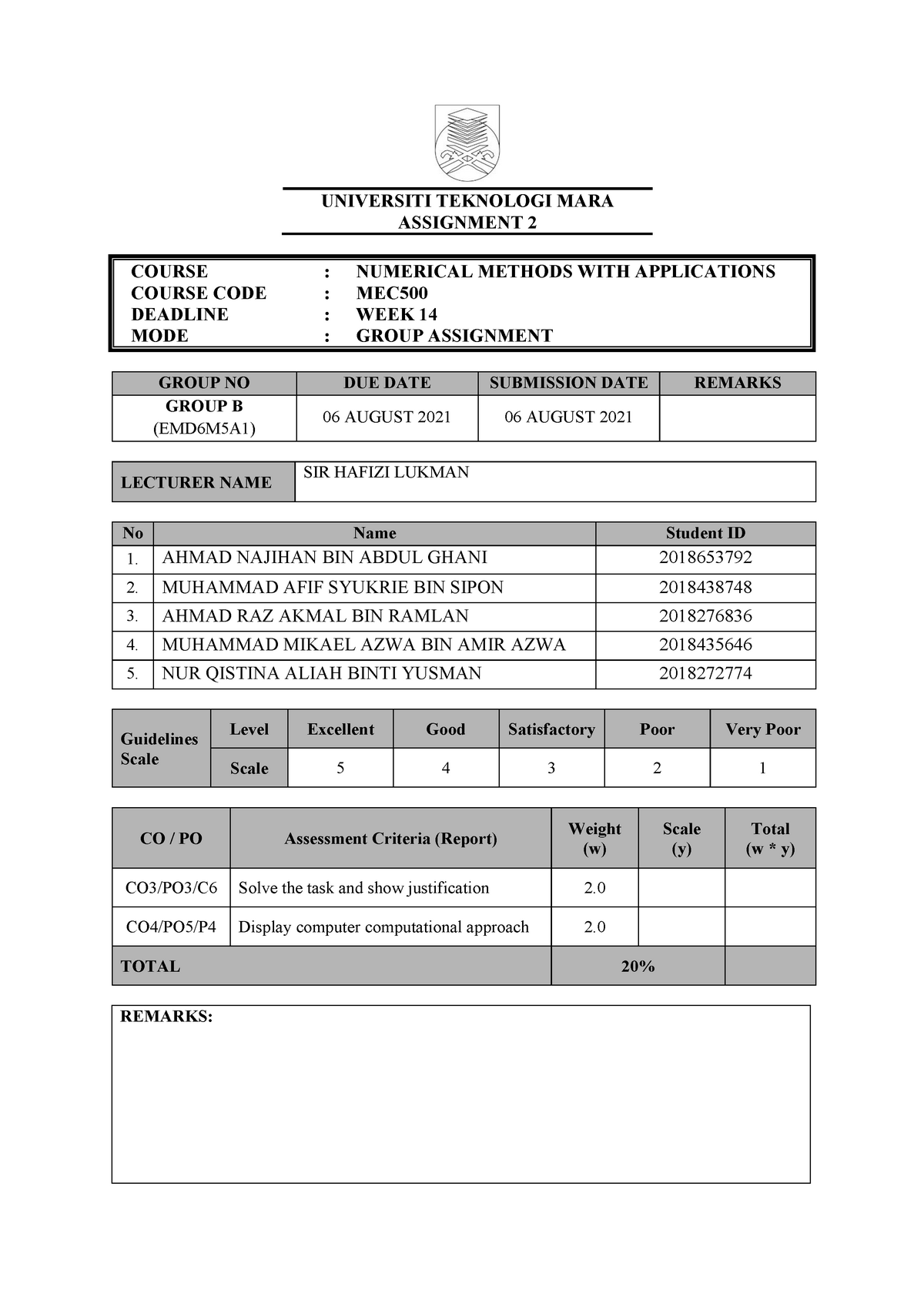 group-b-emd6m5a1-as2-universiti-teknologi-mara-assignment-2-course