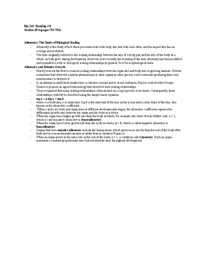 Topic 1 - lecture 1 fall 2021 - BIOL 241 - Studocu
