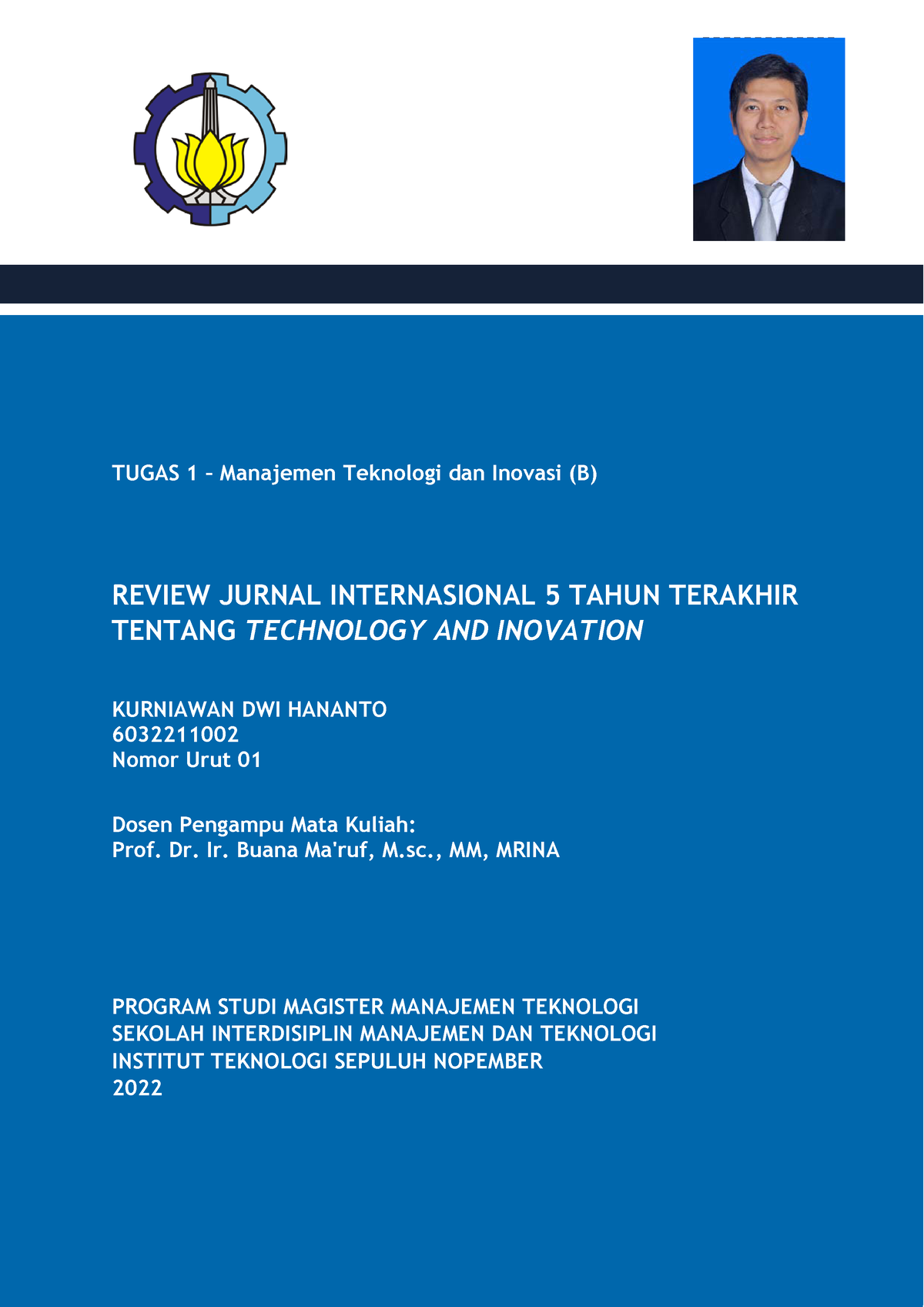 01-Tugas 1-Mo TI-MT2022(B)-Kurniawan Dwi Hananto - TUGAS 1 – Manajemen ...