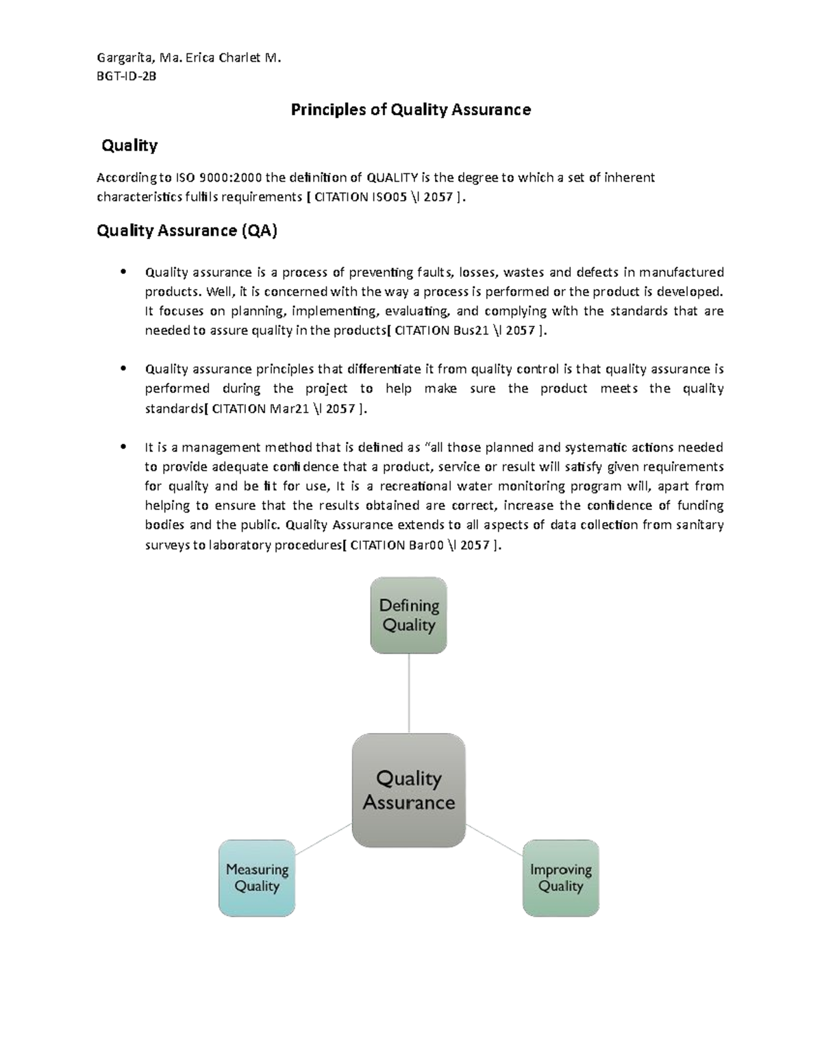 QLC Transcript - Quality Control 101 - BGT-ID-2B Principles of Quality ...