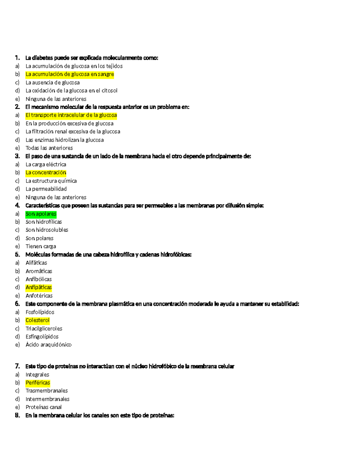 Megabancobiofi - Banco De Preguntas - La Diabetes Puede Ser Explicada 