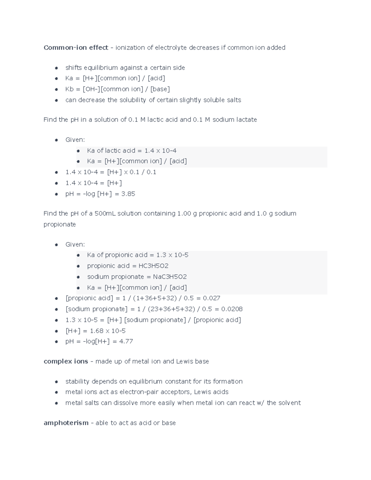 Unit 4 Key Concepts and Applications in AP Chemistry Commonion