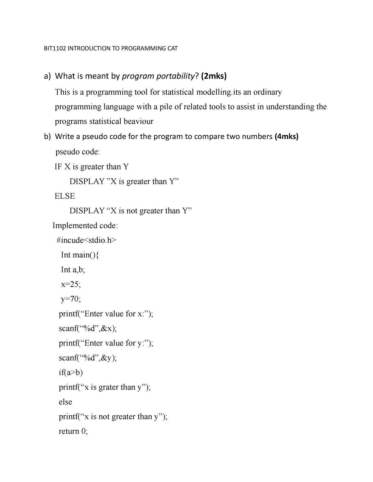 cat-1-intro-to-prog-algorithms-test-review-bit1102-introduction-to