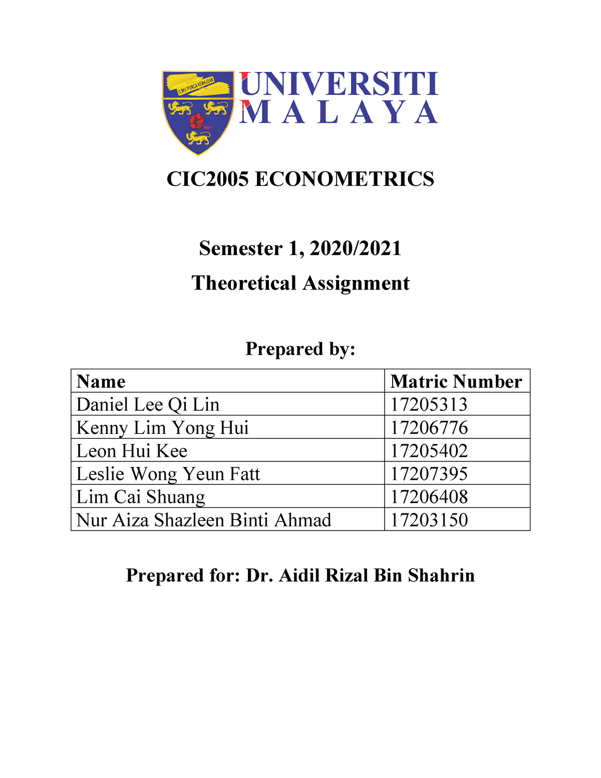 econ7310 elements of econometrics research project 2