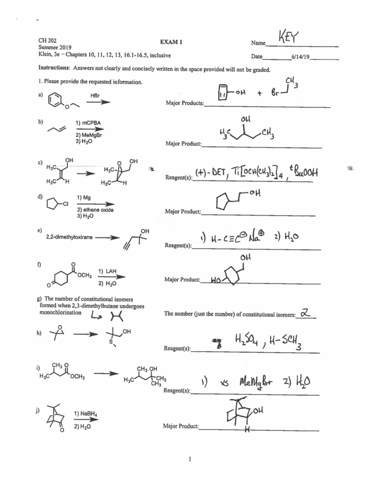 202 - hardcopy exam with answers - CH 202 - Studocu