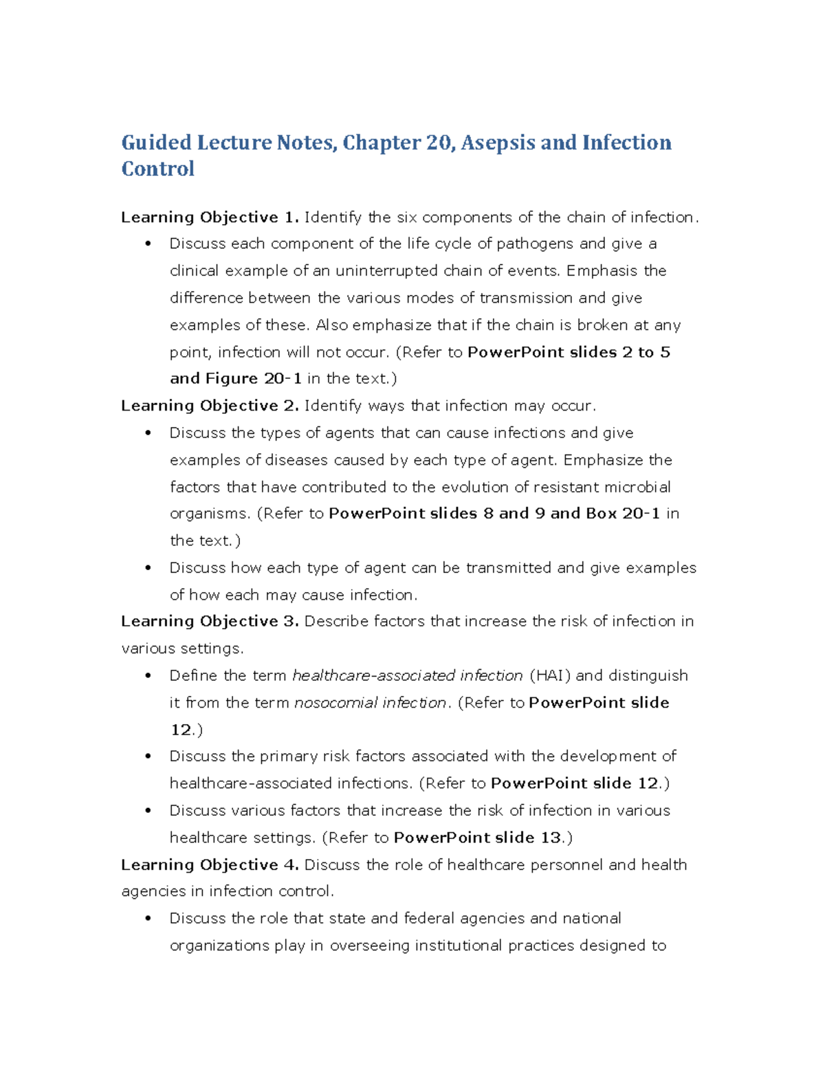 asepsis-and-infection-guided-lecture-guided-lecture-notes-chapter-20-asepsis-and-infection