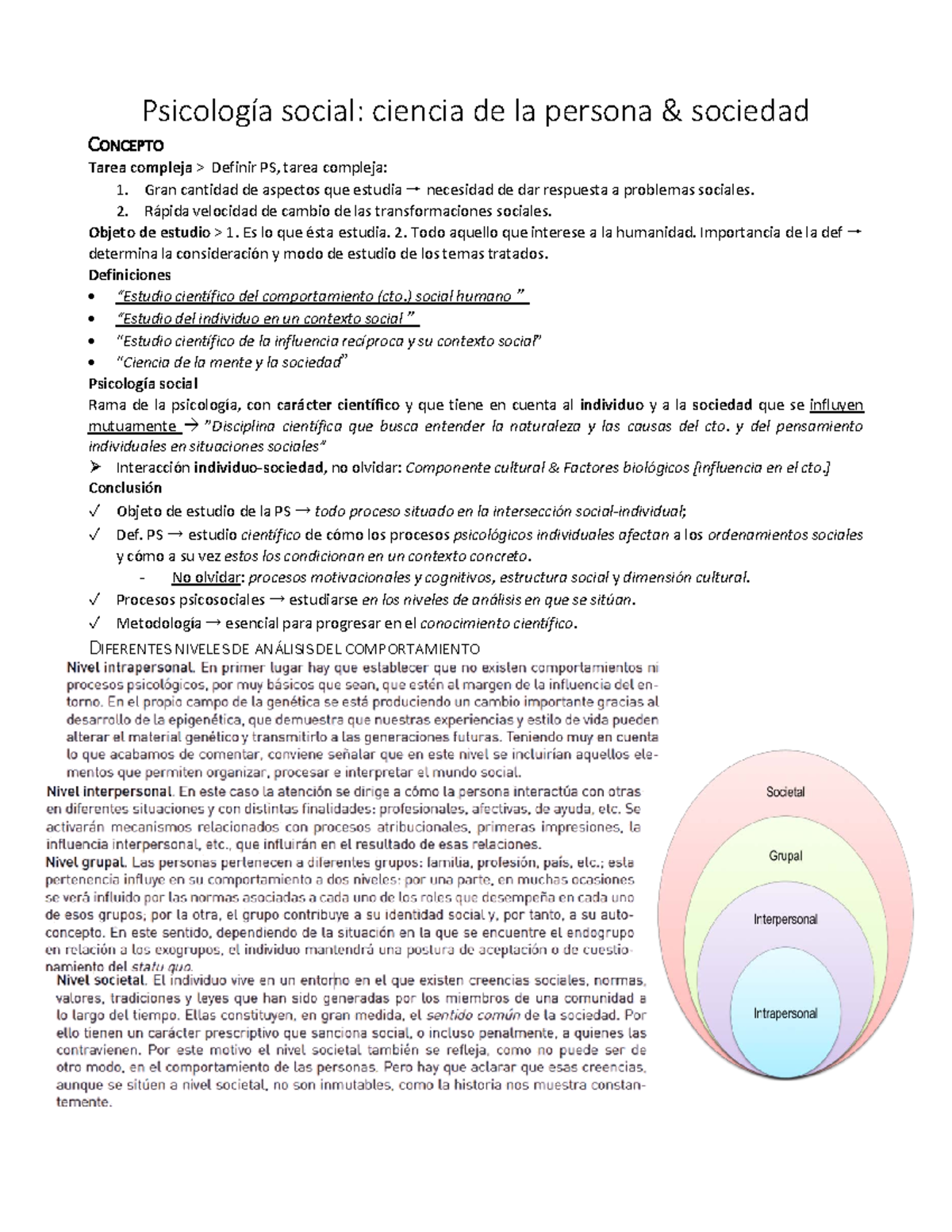 Resumen Examen Parcial Psicología Social - Social: Ciencia De La ...