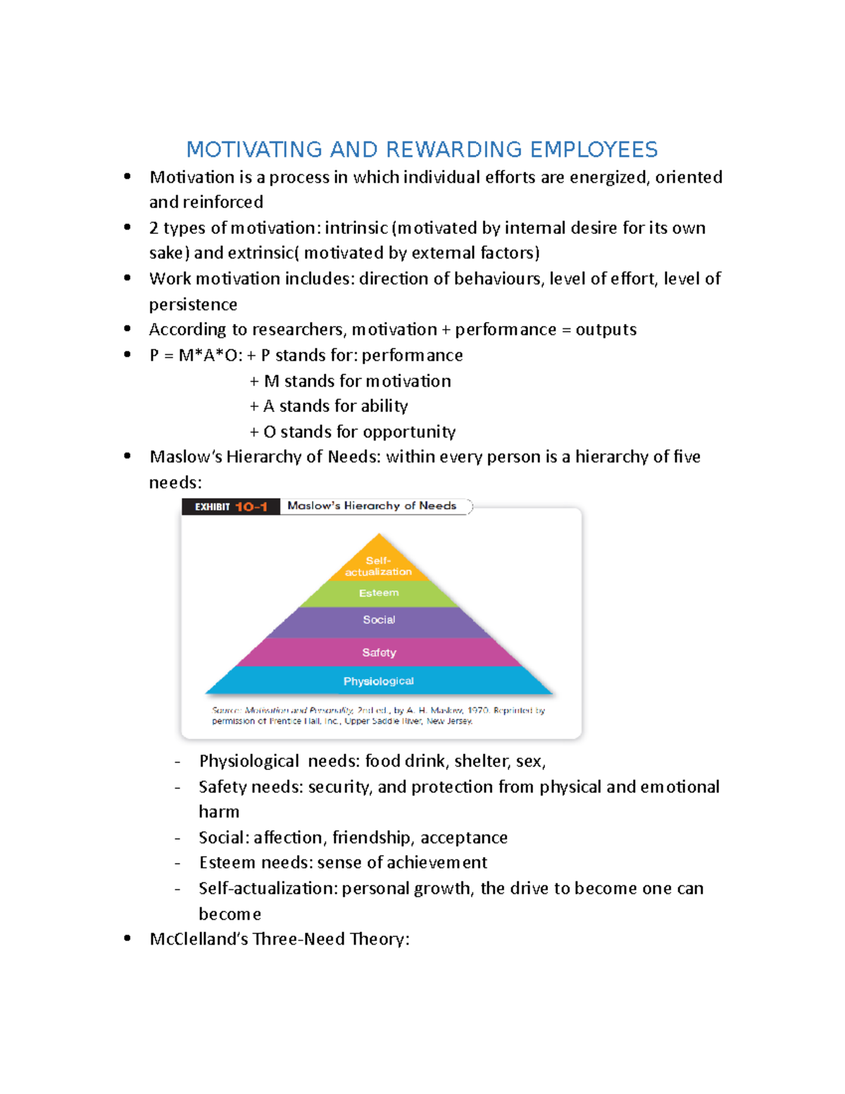 Motivating AND Rewarding Employees - MOTIVATING AND REWARDING EMPLOYEES ...