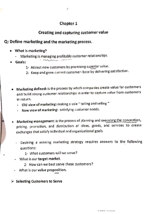 Chapter 5 marketing - Marketing - Studocu