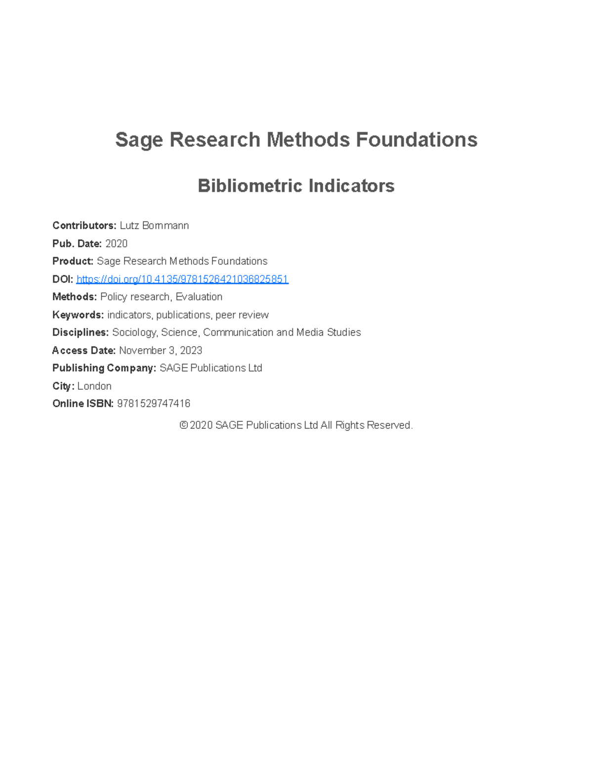 bibliometric-indicators-book-sage-research-methods-foundations