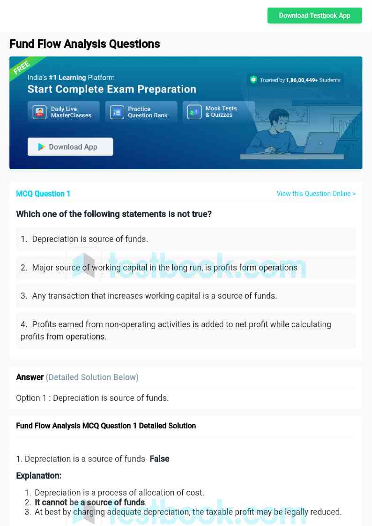 Mcq On Fund Flow Analysis 5f91690 E7785bd5c407c0309 - B.com 6th Sem ...