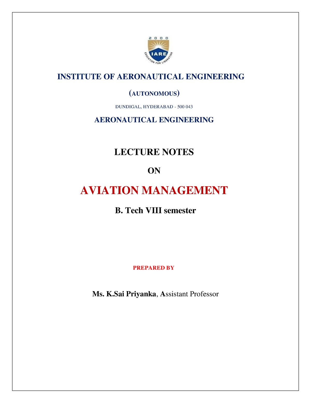 aviation management master thesis