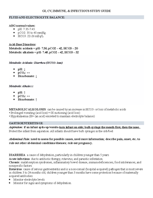Fluid & Electrolytes Cheat Sheet - printable - NURS 4430 - Studocu