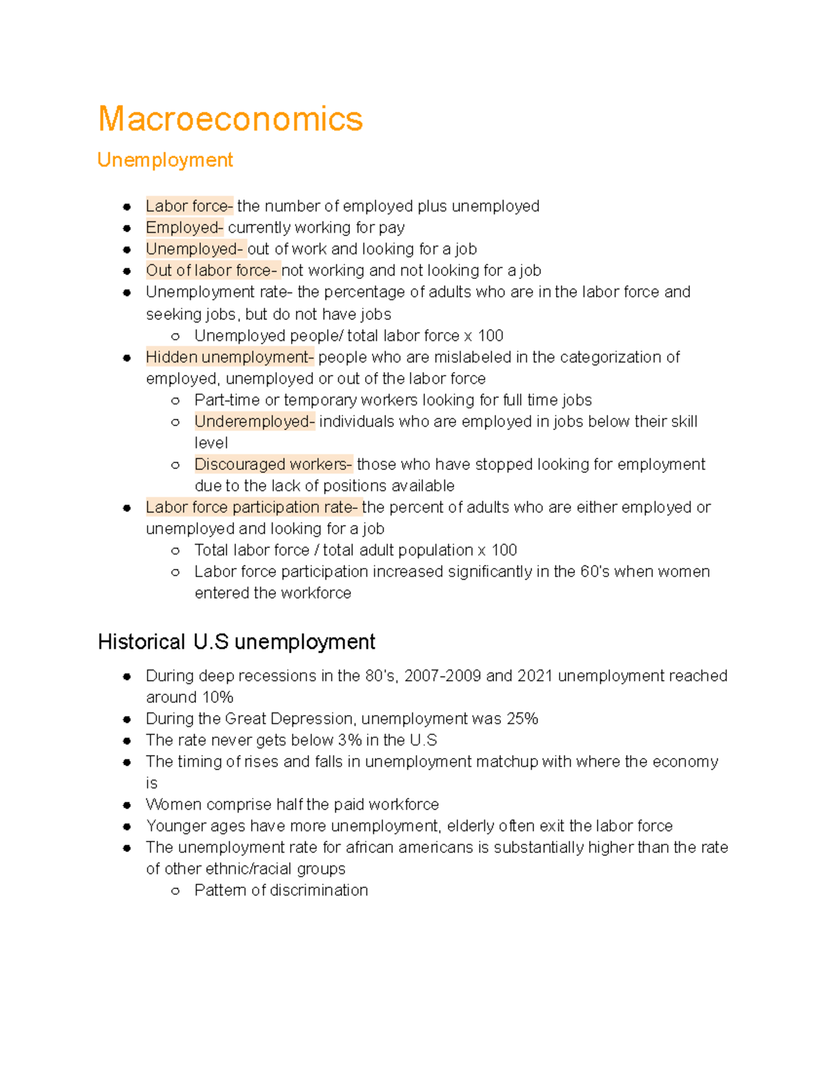 macroeconomics-unemployment-macroeconomics-unemployment-labor-force