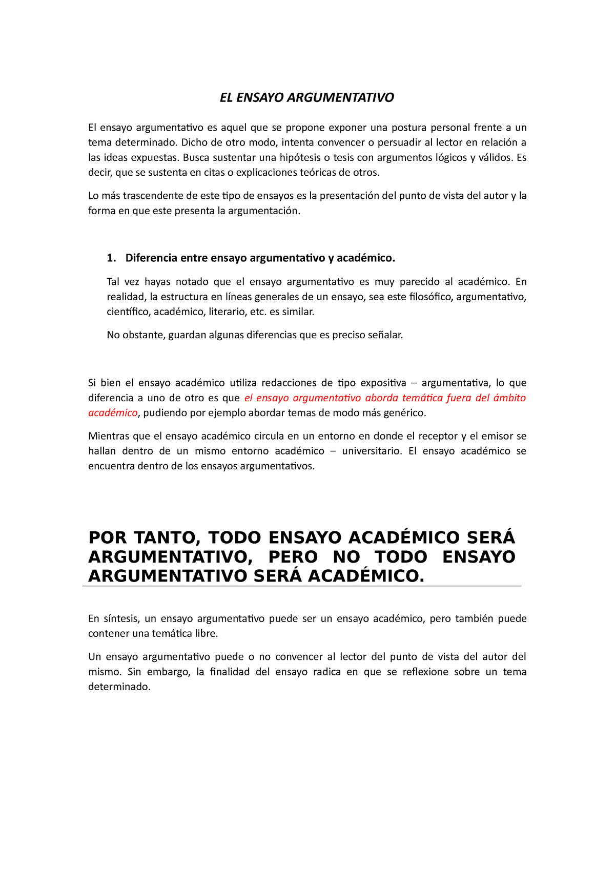 El Ensayo Argumentativo El Ensayo Argumentativo El Ensayo Argumentativo Es Aquel Que Se 4671