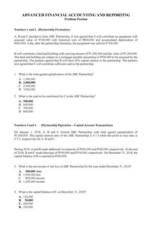 SOL. MAN. Chapter 2 CASH & CASH Equivalents IA PART 1A - Chapter 2 Cash ...