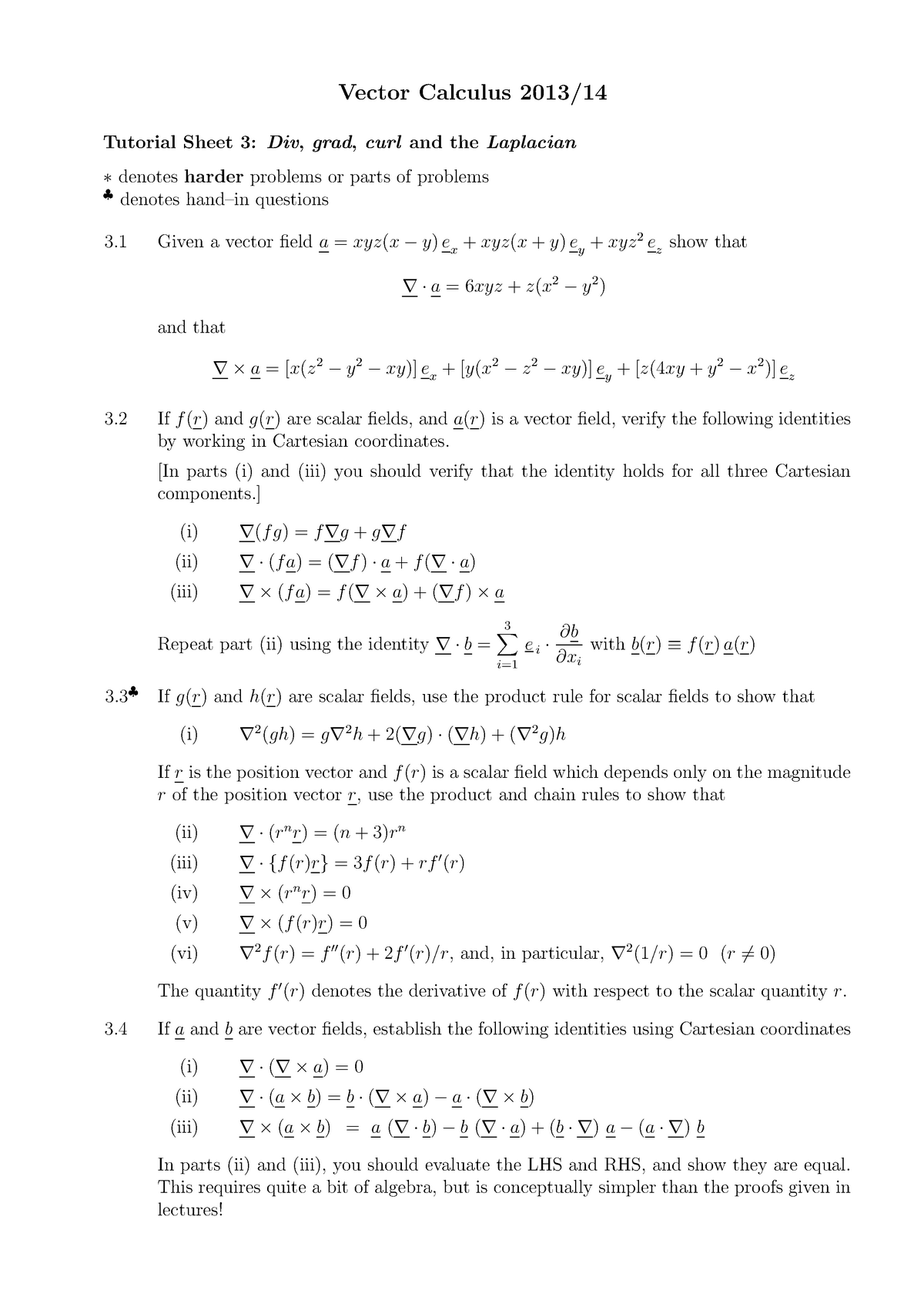 Tutorial Sheet 03 Phys Dynamics And Vector Calculus Studocu