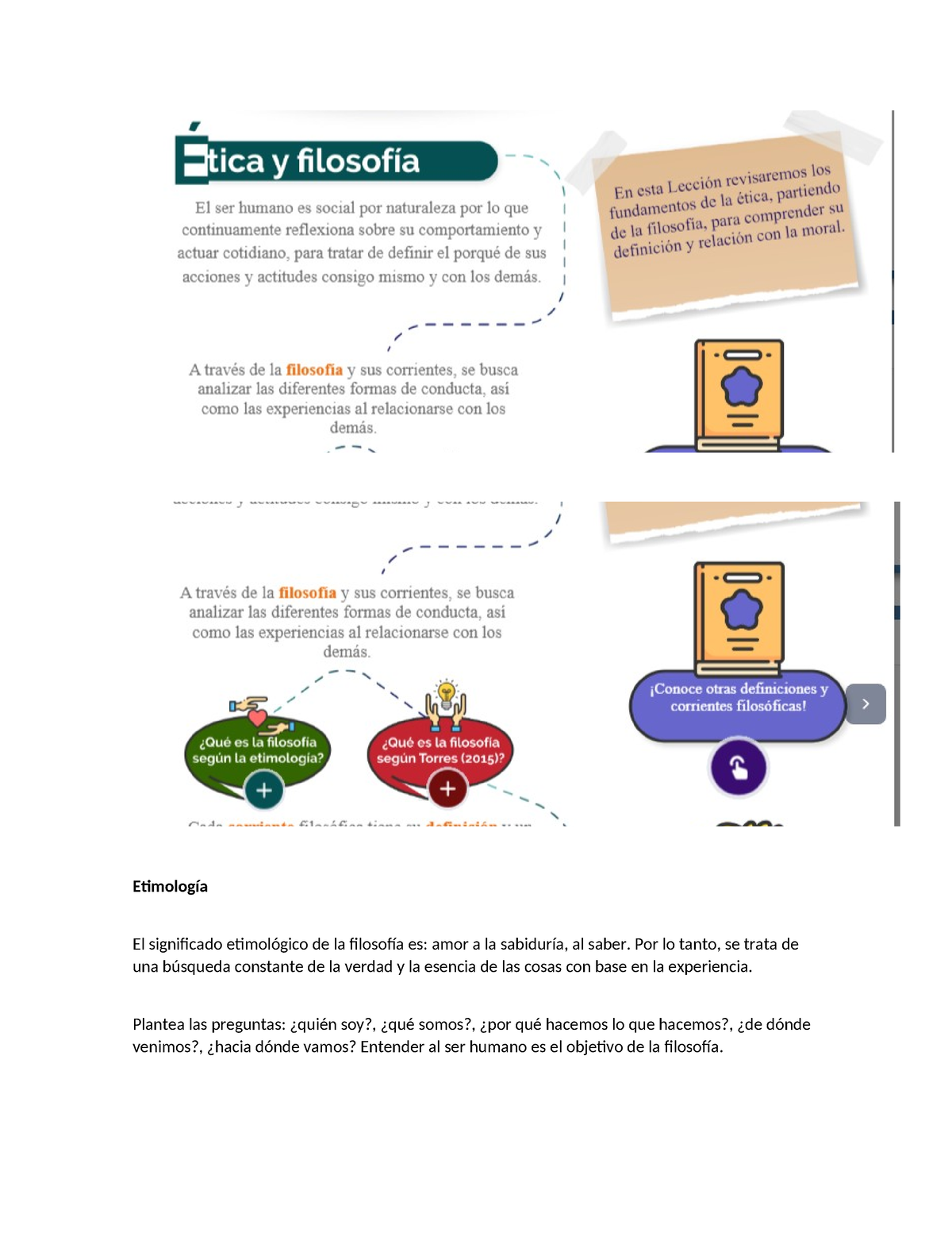 Lección 1 Generalidades De ética Etimología El Significado Etimológico De La Filosofía Es 0821