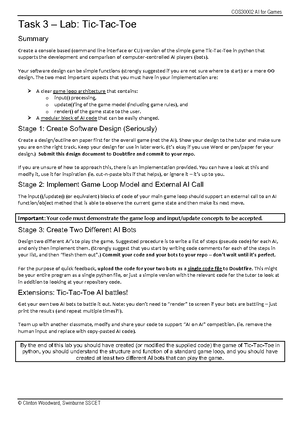 Task 02 - Lab - FSM and Python - COS30002 AI for Games © Clinton ...