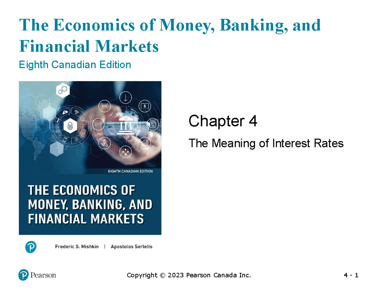 Chapter 4 Notes 4 1 The Economics of Money, Banking, and