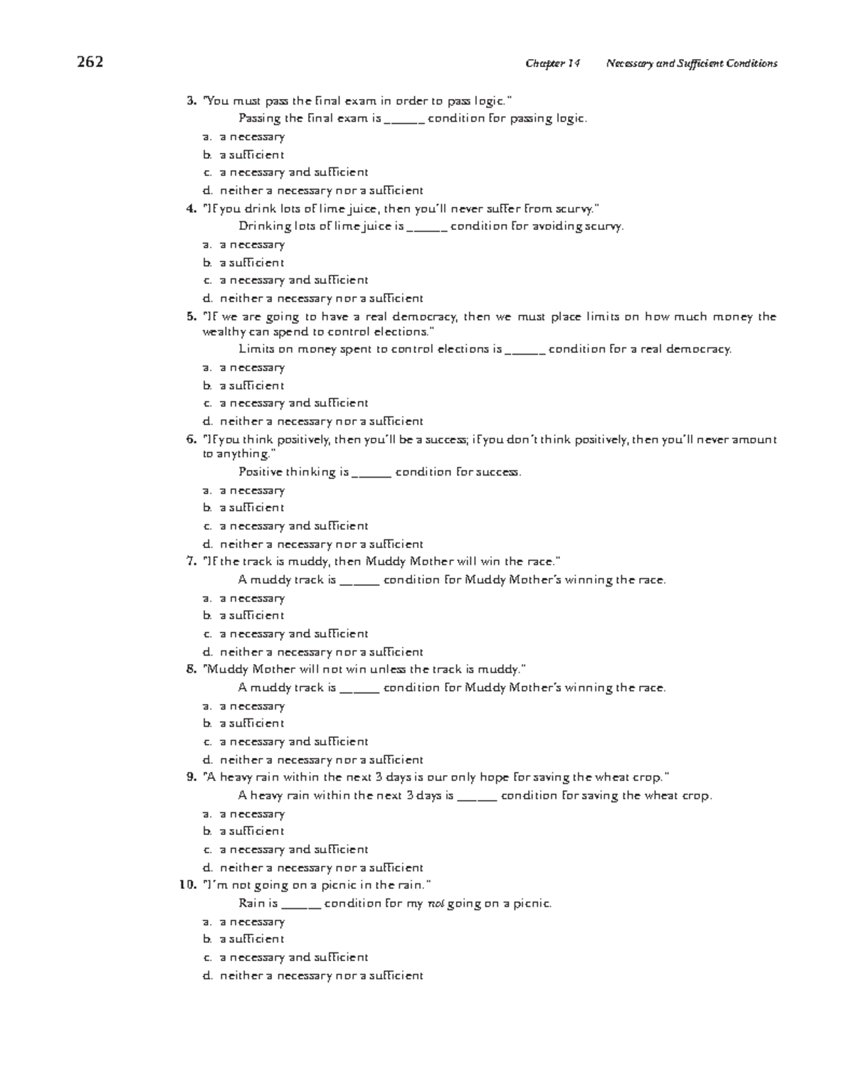 283 - hello - 262 Chapter 14 Necessary and Sufficient Conditions “You ...