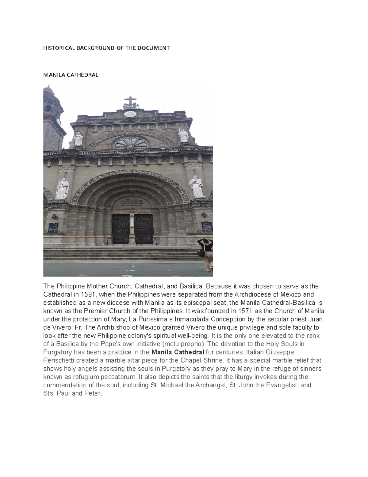 Historicalbackgroundofthedocument - HISTORICAL BACKGROUND OF THE ...