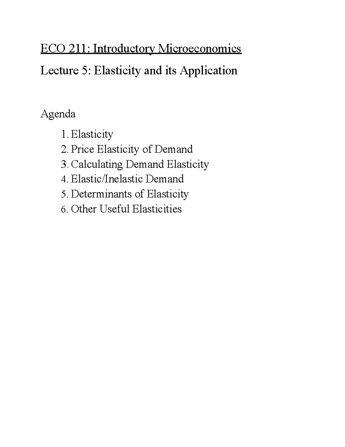 Chapter 5 Notes (Student Version) - ECO 211: Introductory ...