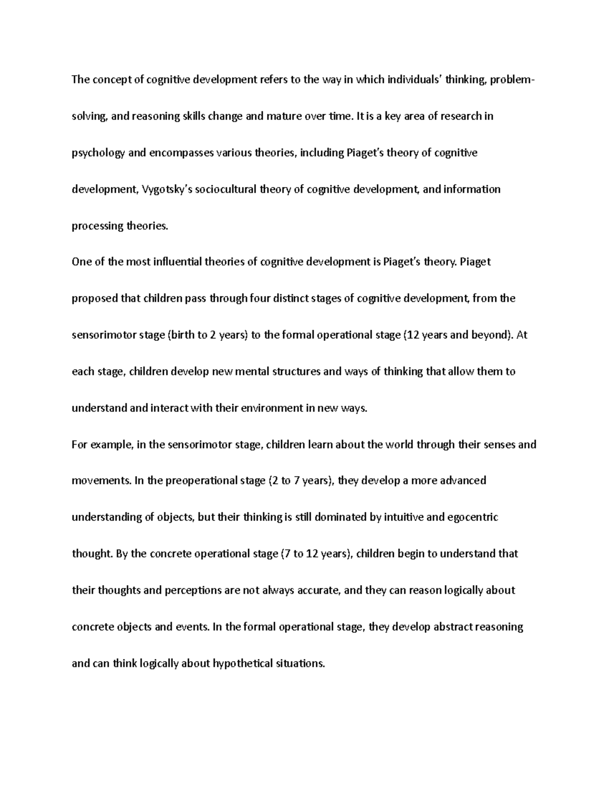 CP7 Paper The Concept Of Cognitive Development Refers To The Way In cp7-paper-the-concept-of-cognitive-development-refers-to-the-way-in