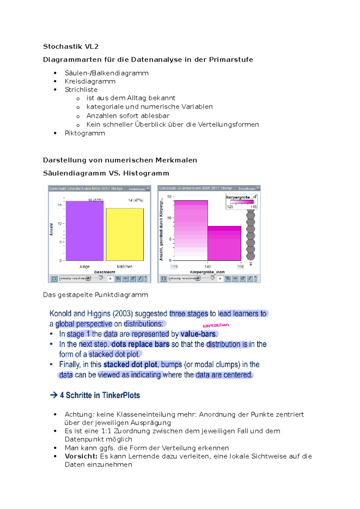 Stochastik Abitur Zusammenfassung Pdf Stochastik VL2 - Zusammenfassung - Stochastik VL Diagrammarten für die