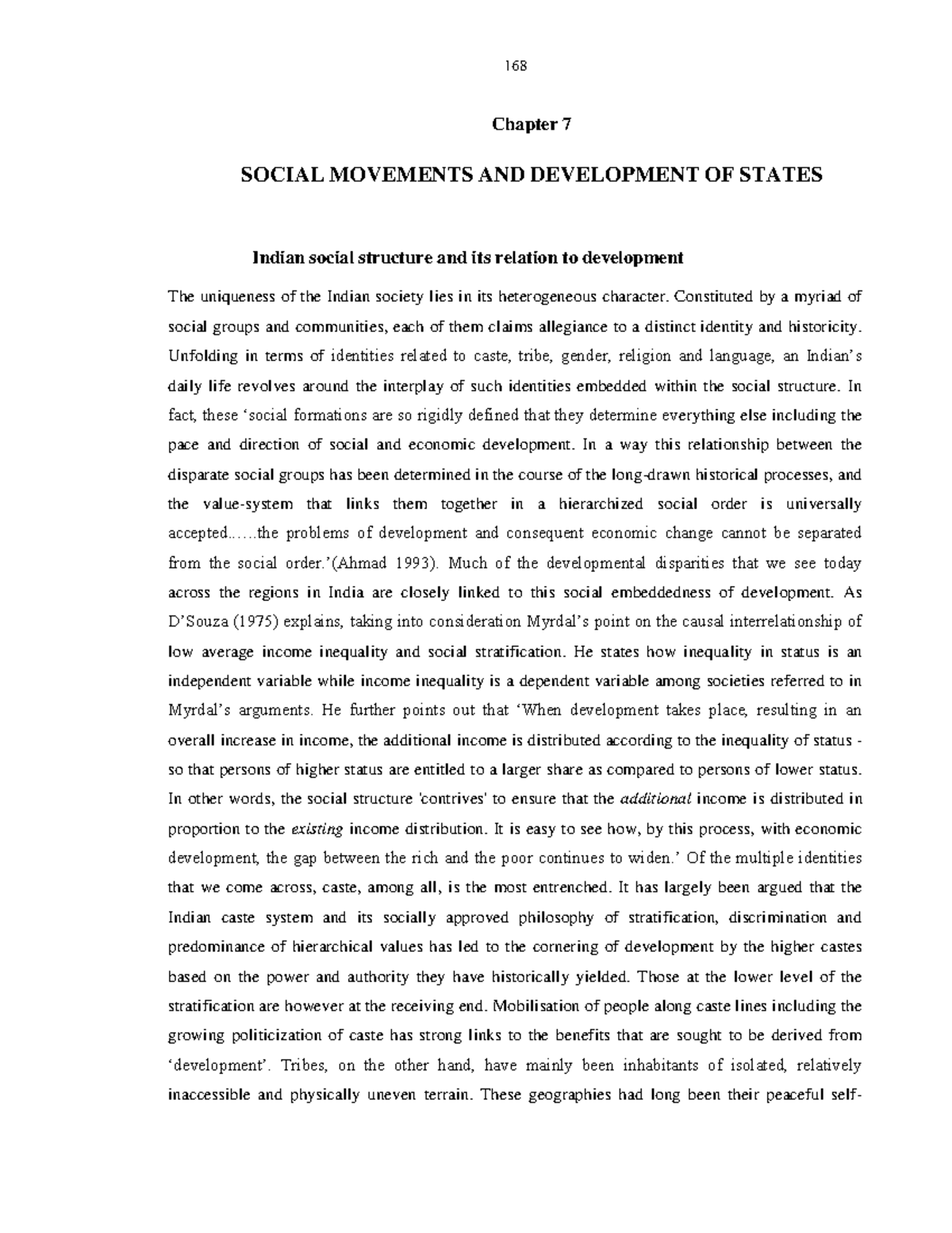 16 chapter 7 - Grade: B+ - Chapter 7 SOCIAL MOVEMENTS AND DEVELOPMENT ...