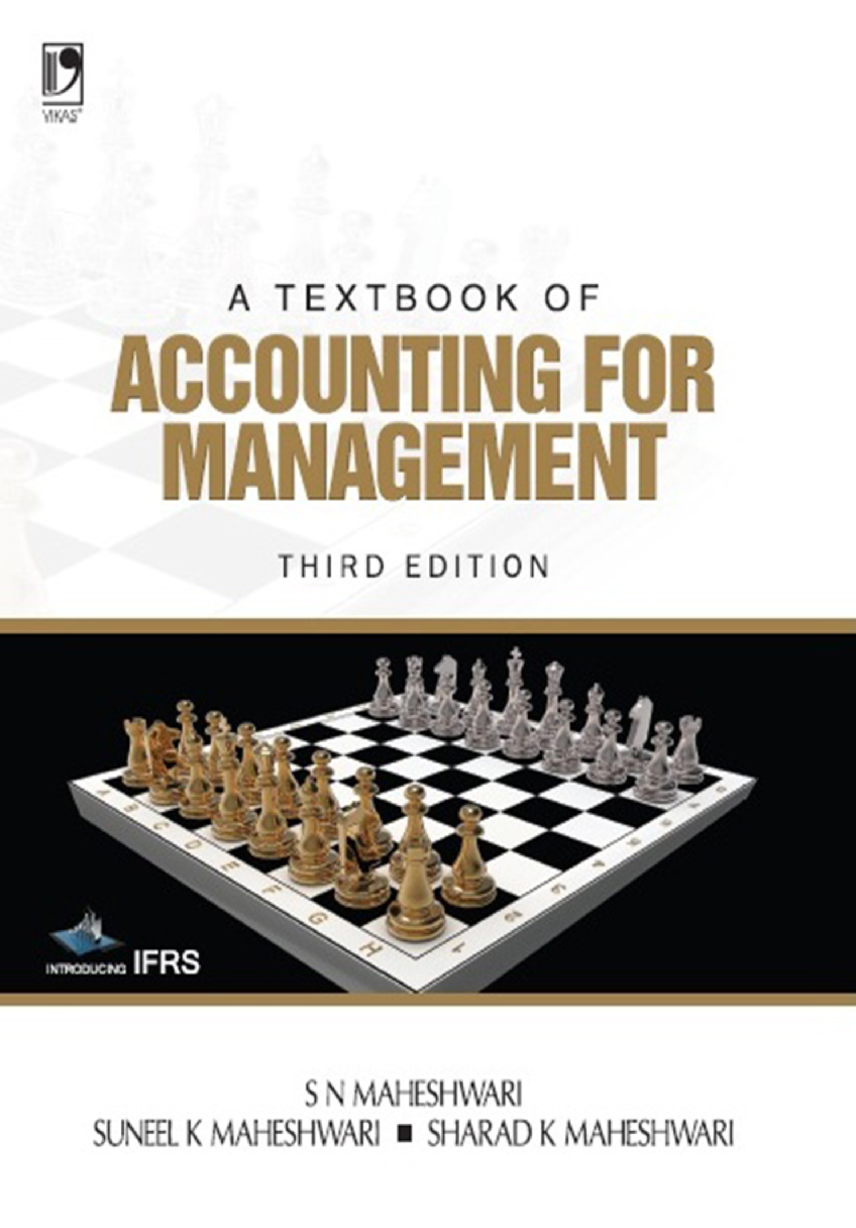 BOOK Accounting For Management A T E X T B O O K O F A C C O U N T I N G F O R MA NAGEMENT A T