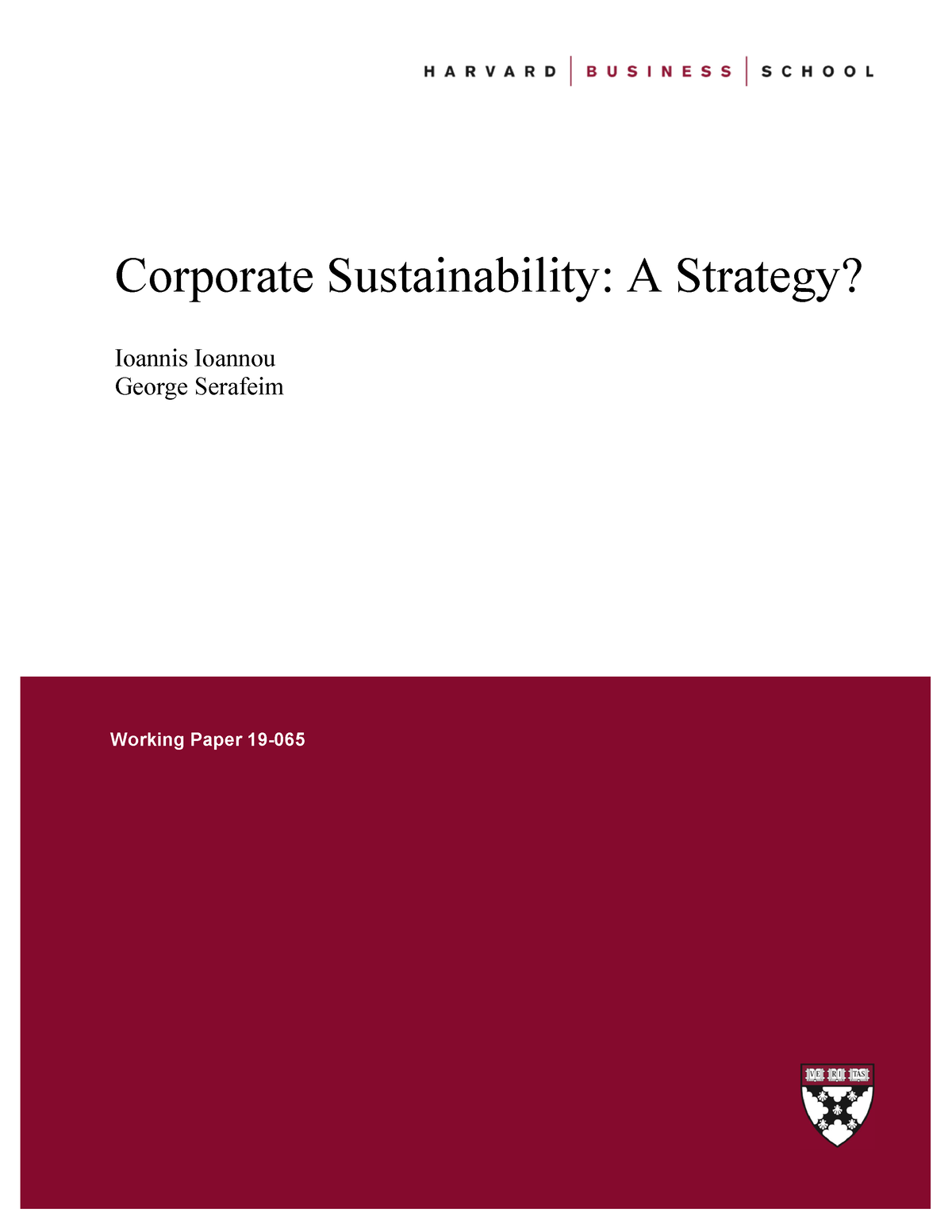 Sustainability Strategy Corporate Sustainability A Strategy Ioannis Ioannou George 0647