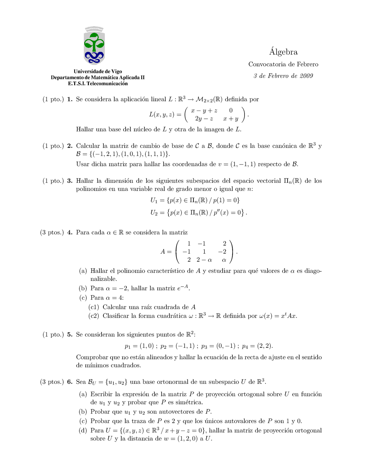 Examen 09 V09g290v Matematicas Alxebra E Estatistica Studocu