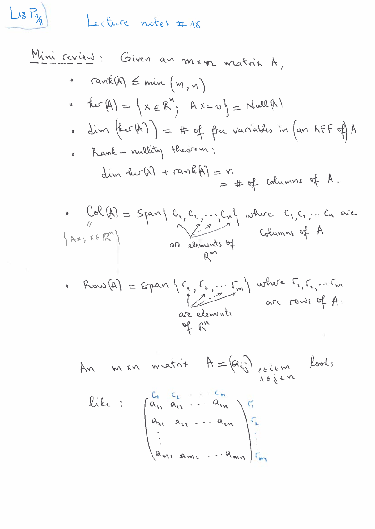 MAT1341 Lec 18 F - lecture 18 notes - MAT1341 - Studocu