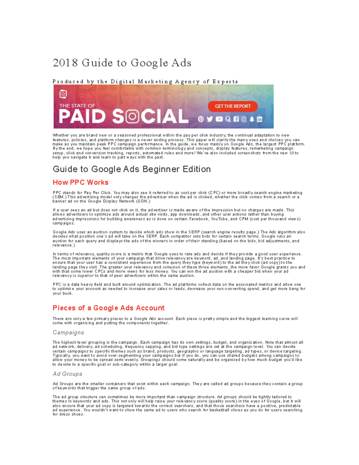 2018 Guide to Google Ads - This paper will clarify the many uses and ...