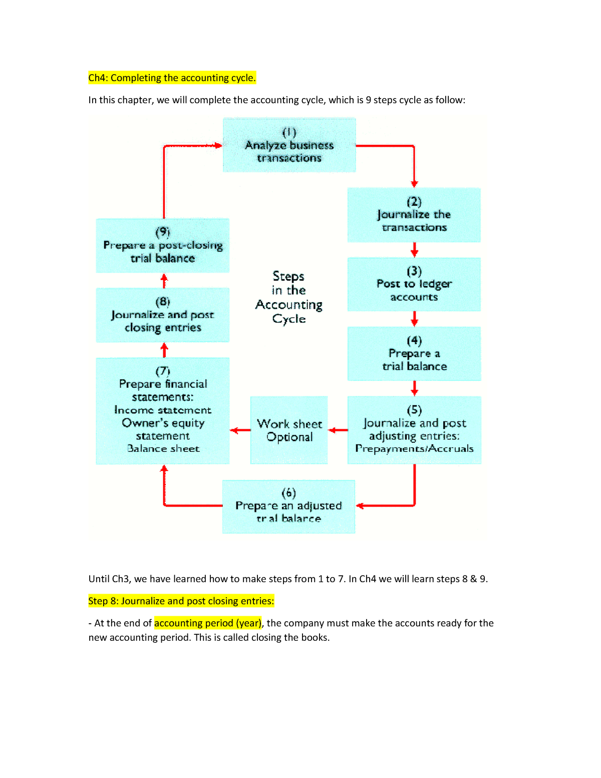 Ch4 Completing The Accounting Cycle ACC101 - Ch4: Completing The ...