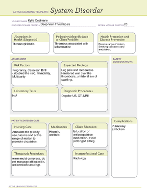 System-disorder -Cholecystitis - ACTIVE LEARNING TEMPLATES System ...