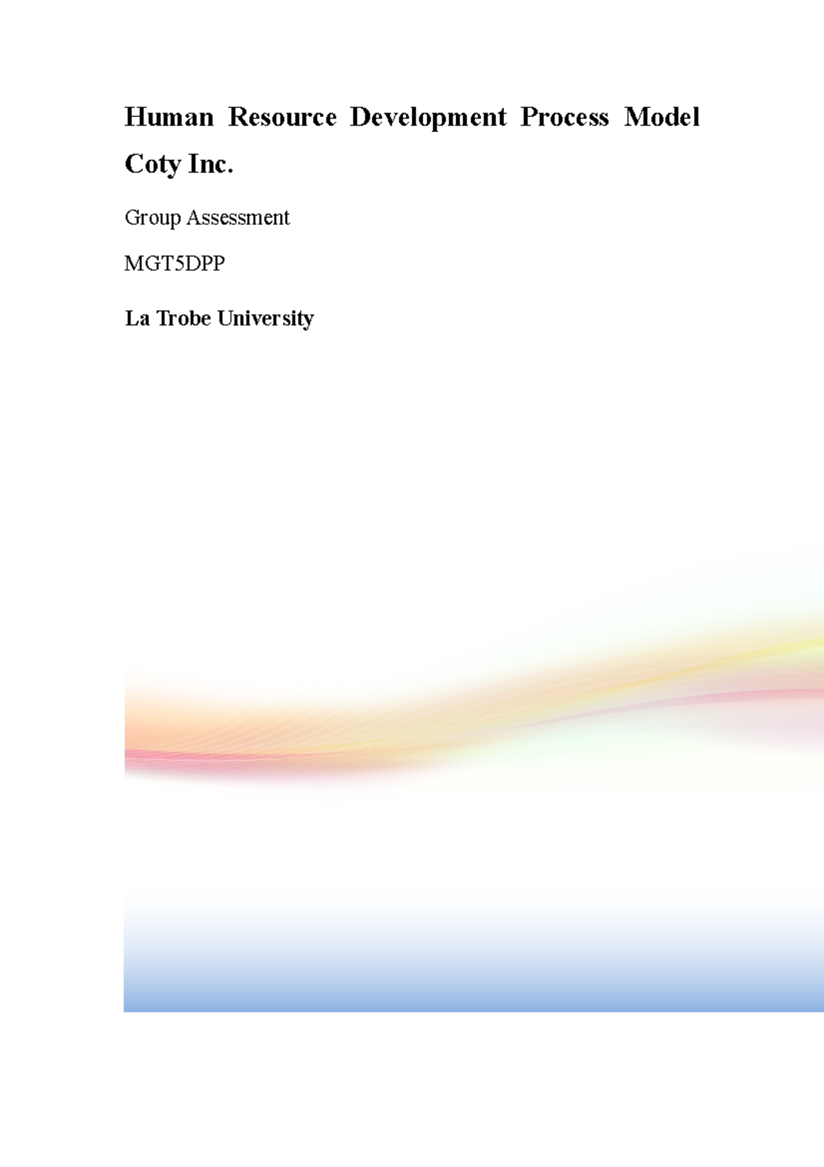 development process model - Human Resource Development Process Model ...