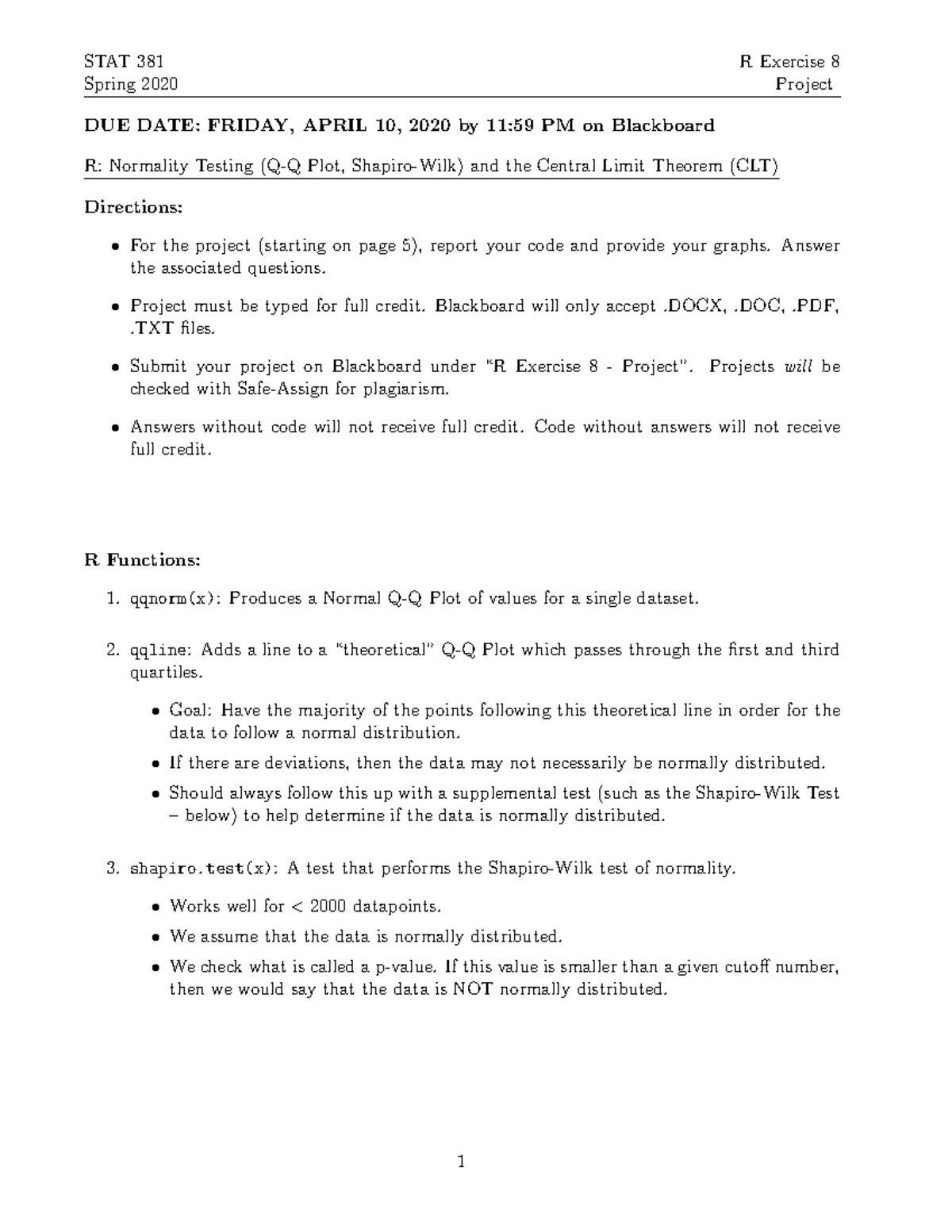 R Ex8 Practice - R programming project - STAT 381 Spring 2020 R ...