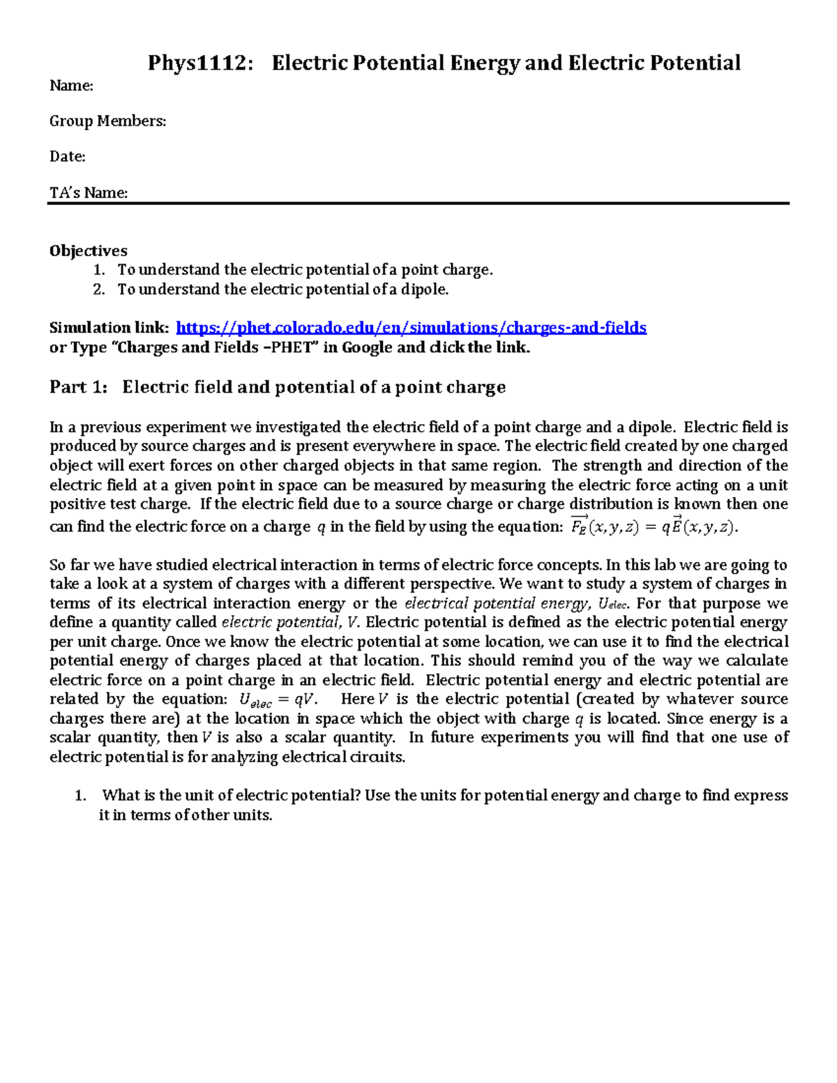 electric-potential-and-potential-energy-due-to-point-charges-27-four