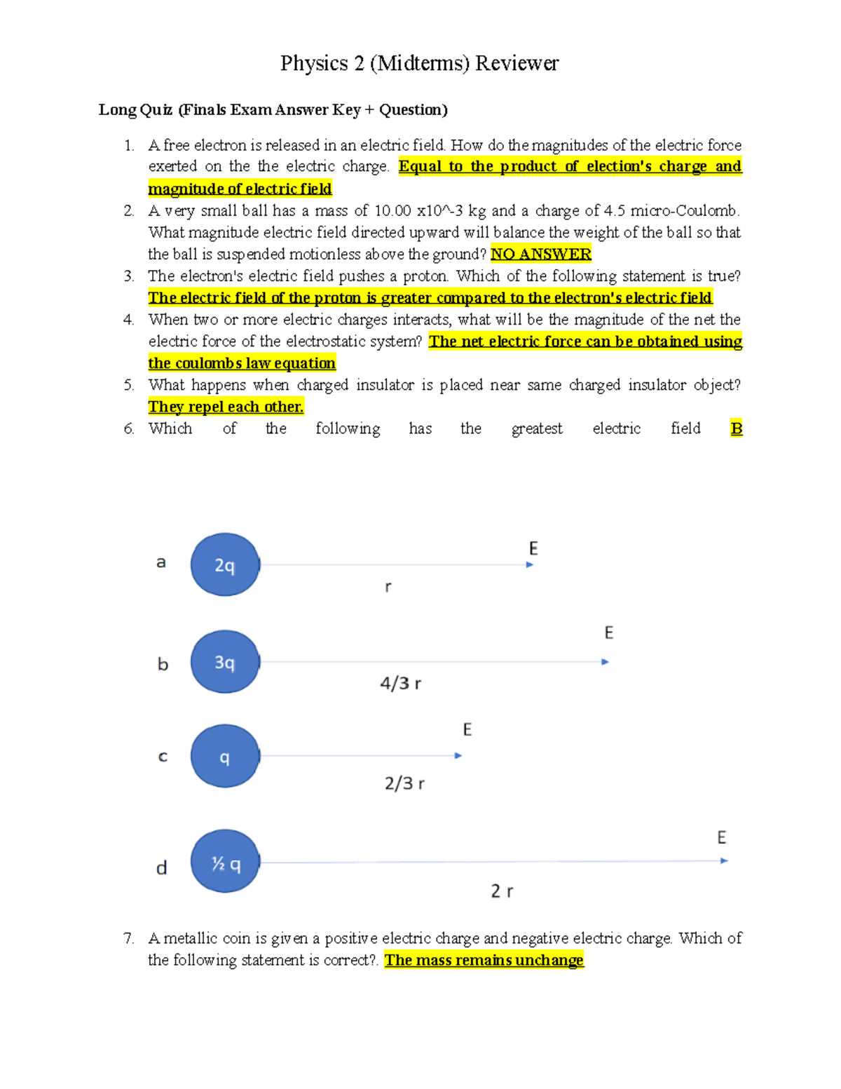 Physics 2 Reviewer - afdaffaadfad - Long Quiz (Finals Exam Answer Key ...