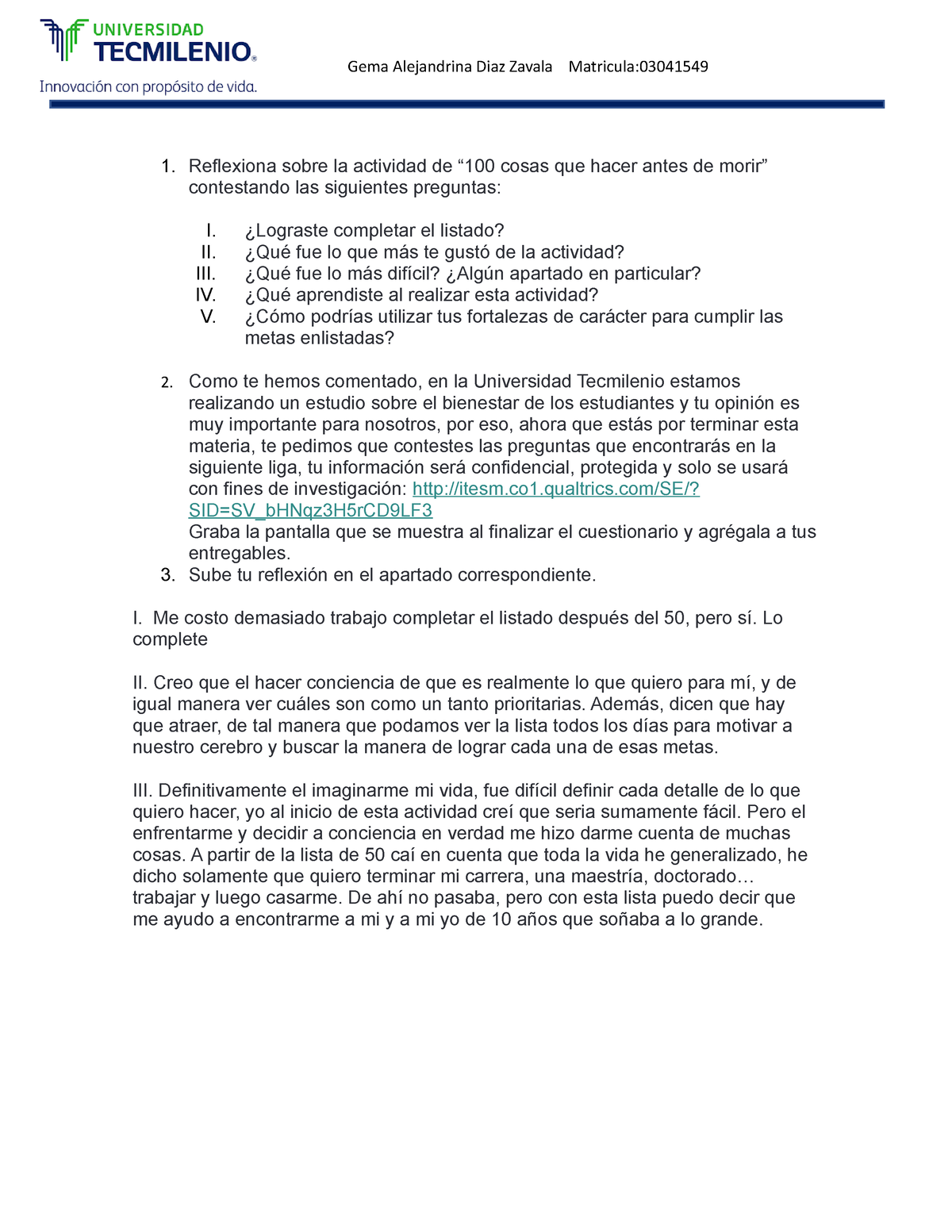 Tarea Semana 3 Principios De Bienestar Y Felicidad - Reflexiona Sobre ...