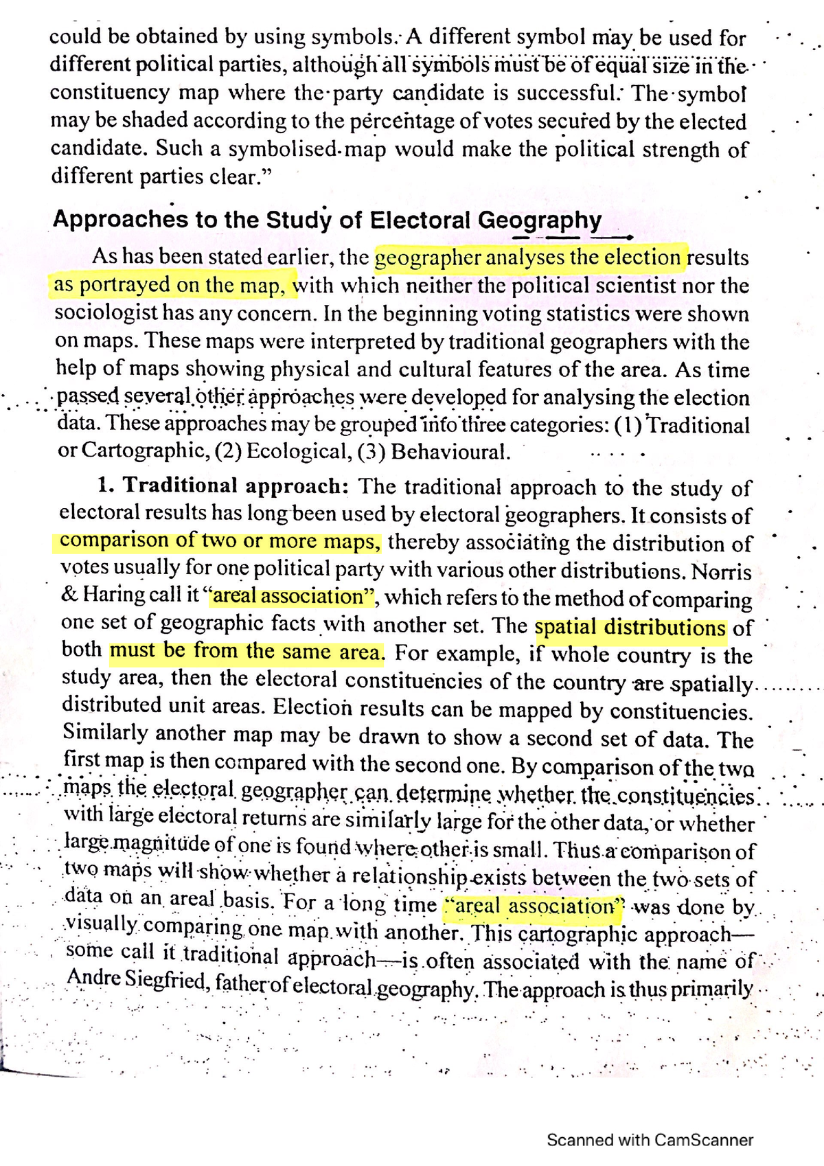 2. Approaches To Study Electoral Geography - BA( Hons.) Geography - Studocu