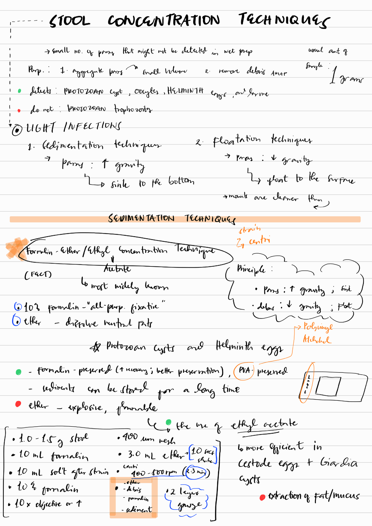 Stool Concentration Techniques 230216 - Medical Laboratory Science ...